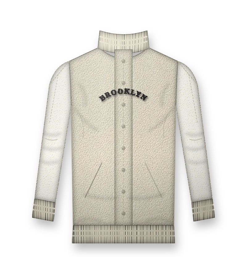 Cream vintage sweatshirt with arched varsity text (design mockup)