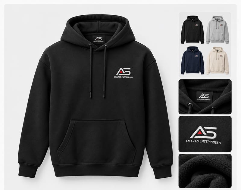 Custom hoodies manufactured with private label branding
