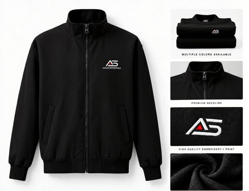 Custom jackets manufactured with private label branding