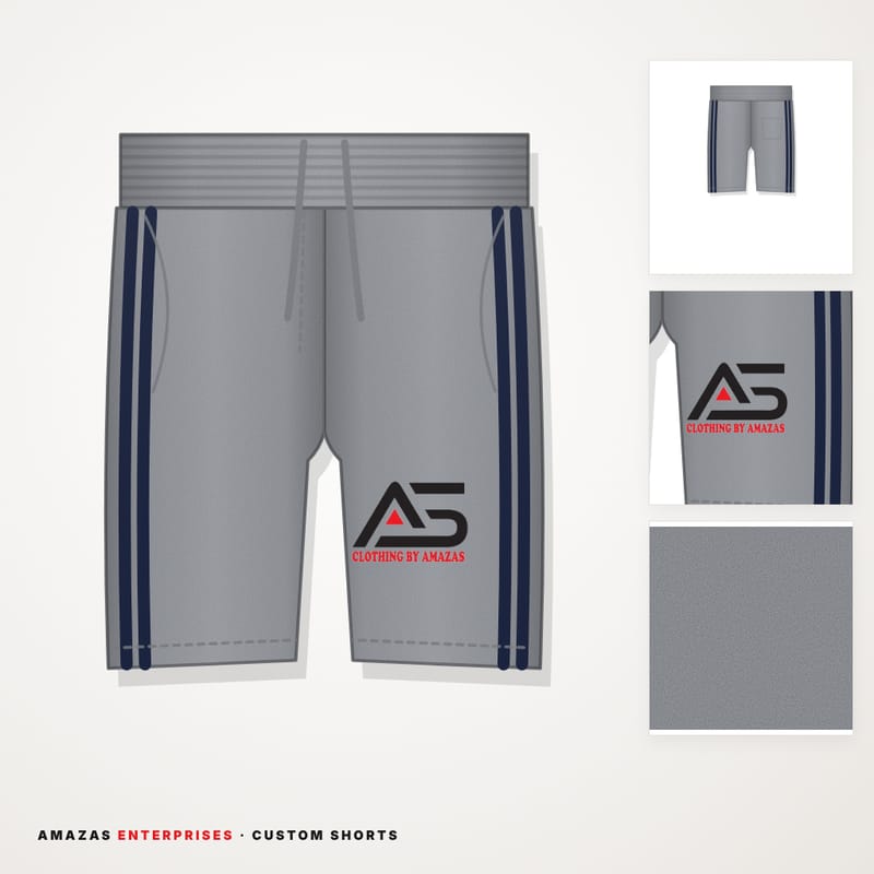 Custom shorts manufactured with private label branding